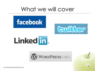 What we will cover 