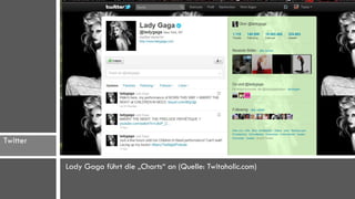 Twitter

          Lady Gaga führt die „Charts“ an (Quelle: Twitaholic.com)
 