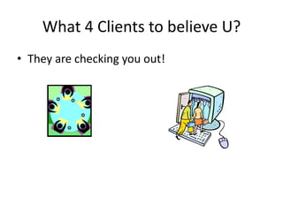 What 4 U 2 believe me?DomainsWeb sitesBlogsLinkedInsFacebooksTwittersOnline Resume: www.recareerist.com/ResumeSlideShare: www.thecloudcoach.comLinkedIn: www.LinkedIn.com/in/johnmgurgelFacebook: www.facebook.com/jmgcoachTwitter:  www.twitter.com/jmgcoach