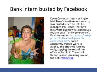 DUMB Jennifer!“OMG I HATE MY JOB and my boss!! Attending another stupid work meeting. Can’t wait to get to the bars!”