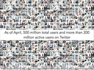 As of April, 500 million total users and more than 200
million active users on Twitter

http://expandedramblings.com/index.php/resource-how-many-people-use-the-top-social-media/

 