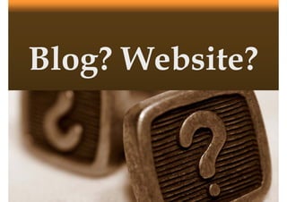 Blog? Website?
 