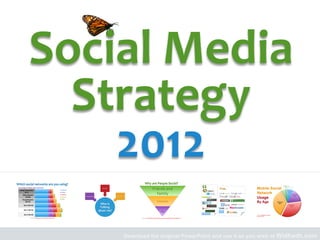 Social	
  Media	
  
  Strategy	
  	
  
    2012	
  
      Download the original PowerPoint and use it as you wish at Widhadh.com
 
