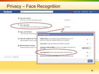 Privacy – Face Recognition




                             32
 
