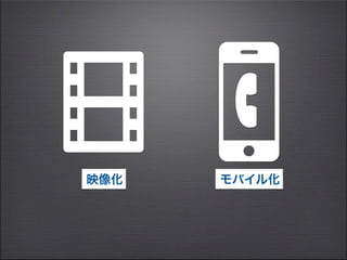 映像化   モバイル化
 