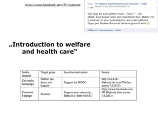 „Introduction to welfare
and health care“
https://www.facebook.com/FH.Diakonie
 