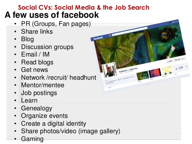 social cvs  social media  u0026 the job search
