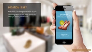 LOCATION IS KEY
And I’m not just talking about where you are.
I’m talking where you are, when it suits you,
when you’re ready. Unintrusive.

estimote.com

 