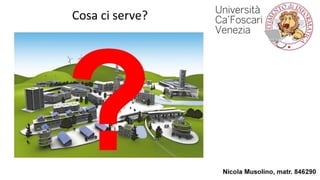 Cosa ci serve?
 