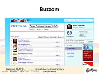 Twitter SearchSeptember 15, 201022