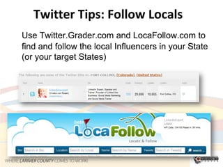 Twitter Tips: Connect	Twitter is a place to learn, listen and then connect with people who can offer you work or advice.