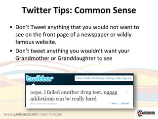 Twitter Tips: Follow Influences	Find out who the influences are in your industry and see if they are on Twitter.  If they are, follow them.