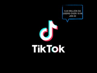 6,44 MILLION SA
USERS OVER 18 IN
JAN 22
 