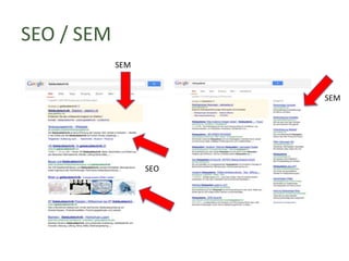 SEO / SEM
SEM

SEM

SEO

 