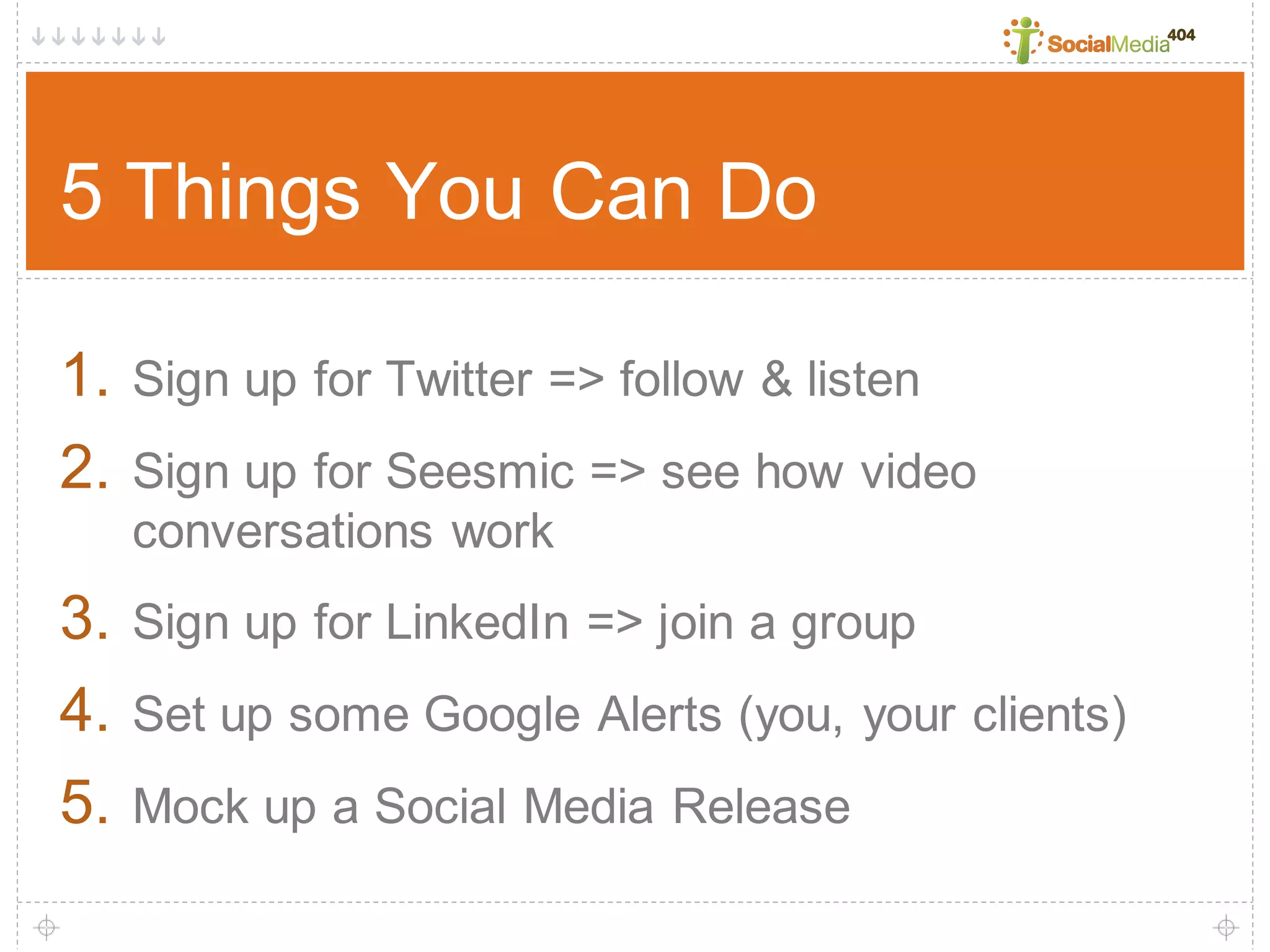 Social Media404 Brown Bag Series