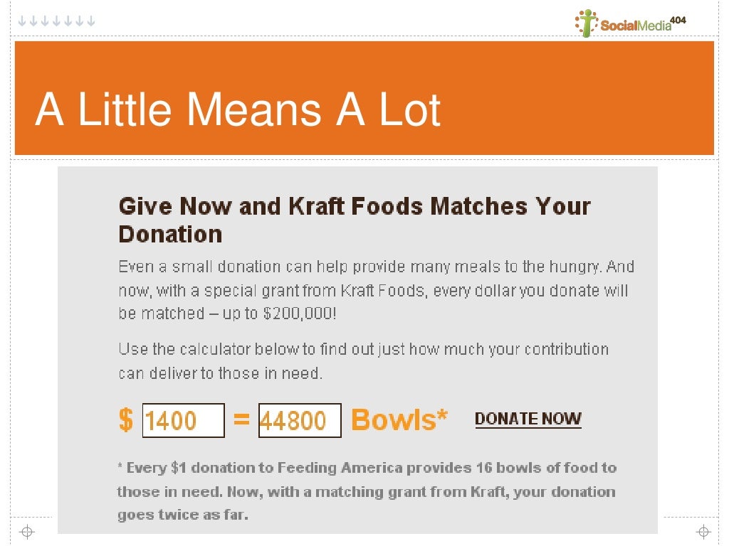 A Little Means A Lot