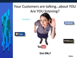 Your Customers are talking…about YOU Are YOU listening? ©2010 Buzzient, Inc Got   SM 4 ? 