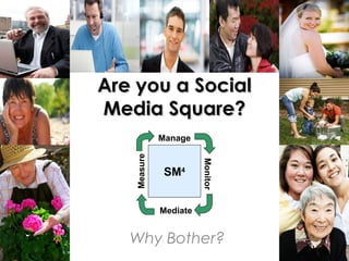 #vitec
Are you a SocialAre you a Social
Media Square?Media Square?
Why Bother?
SM4
Mediate
Monitor
ManageMeasure
 