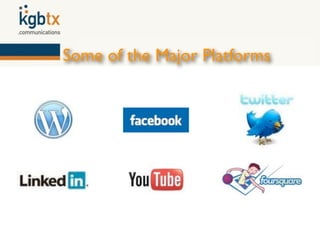 Some of the Major Platforms
 