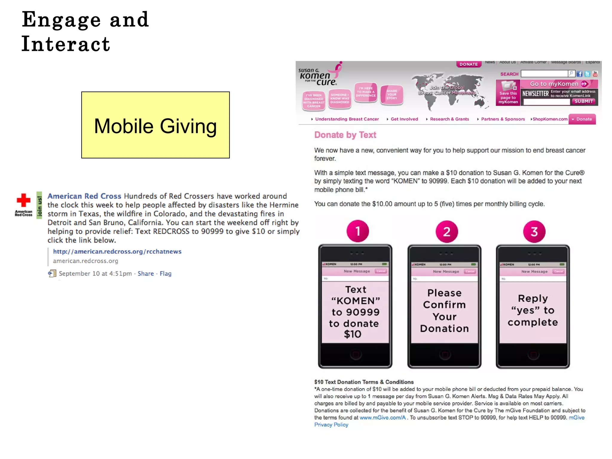 Engage and Interact Mobile Giving 