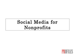 Social Media for Nonprofits 