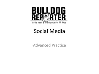 Social Media Advanced Practice 