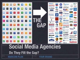 Social Media Agencies: Do they Fill the Gap 