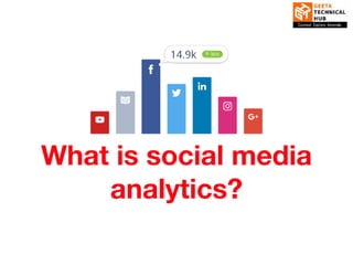 What is social media
analytics?
 
