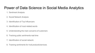 Social media analytics powered by data science | PPTX