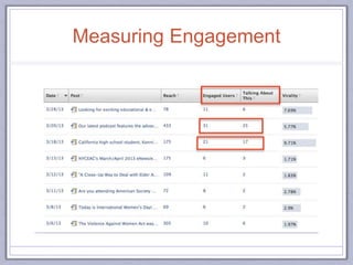 Measuring Engagement
 