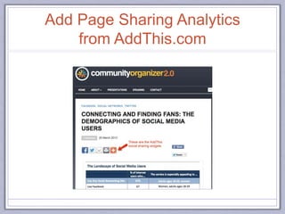 Add Page Sharing Analytics
from AddThis.com
 