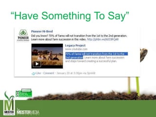 “Have Something To Say”
 