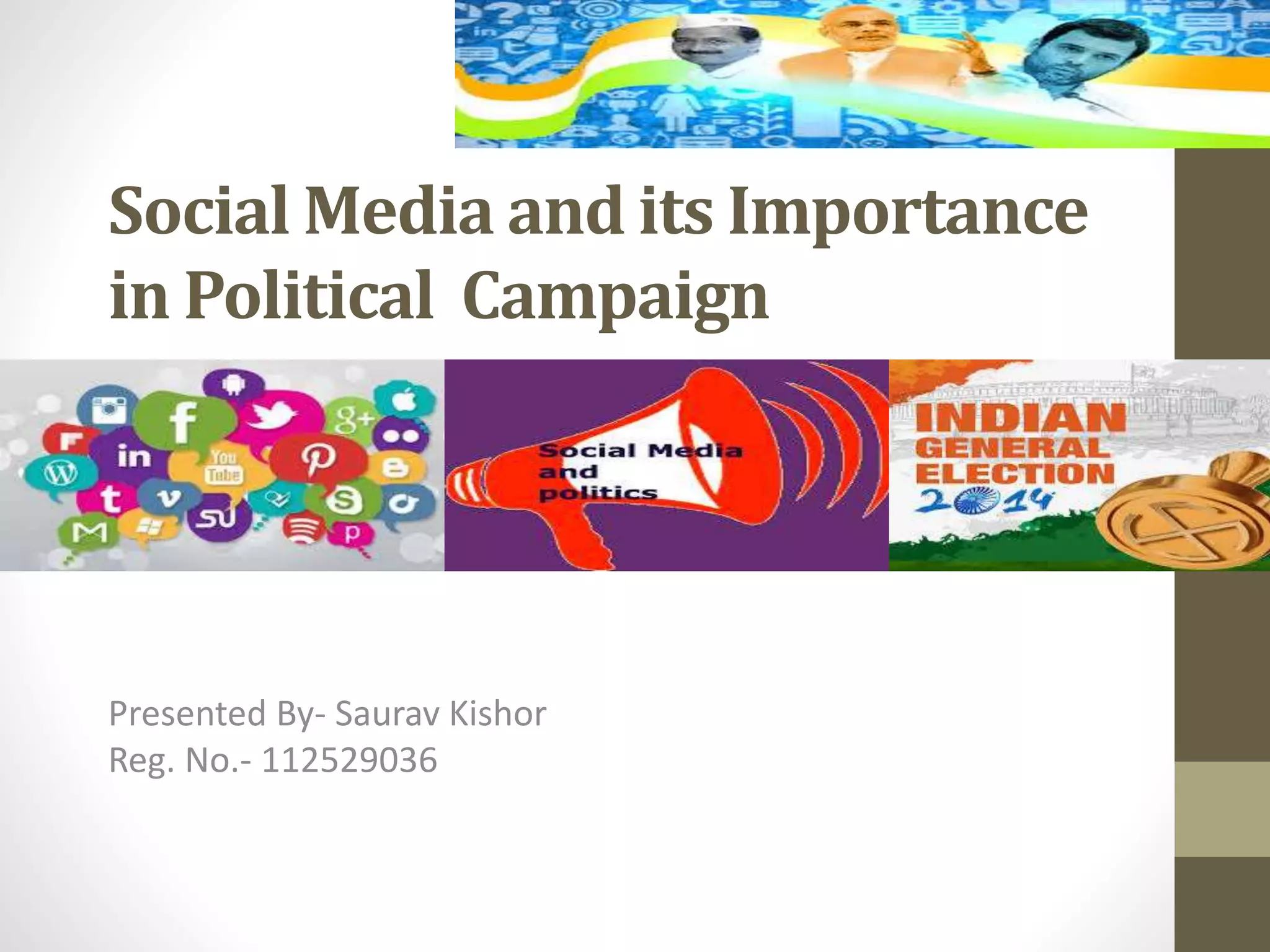 Research on Social media and its importance in political campaign ppt ...