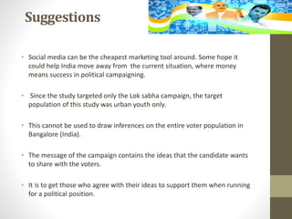 Research on Social media and its importance in political campaign ppt ...