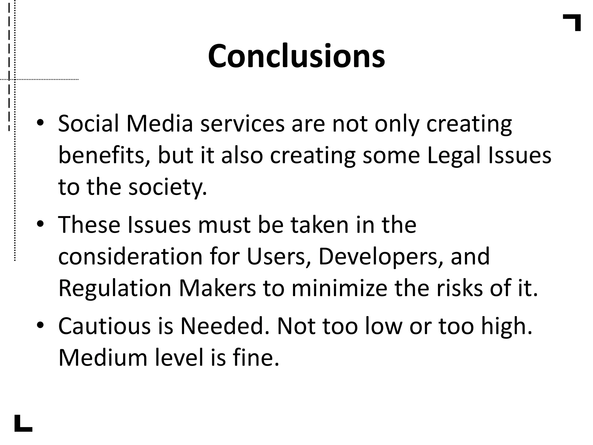 The Dark Side of Social Media: Legal Issues | PPT