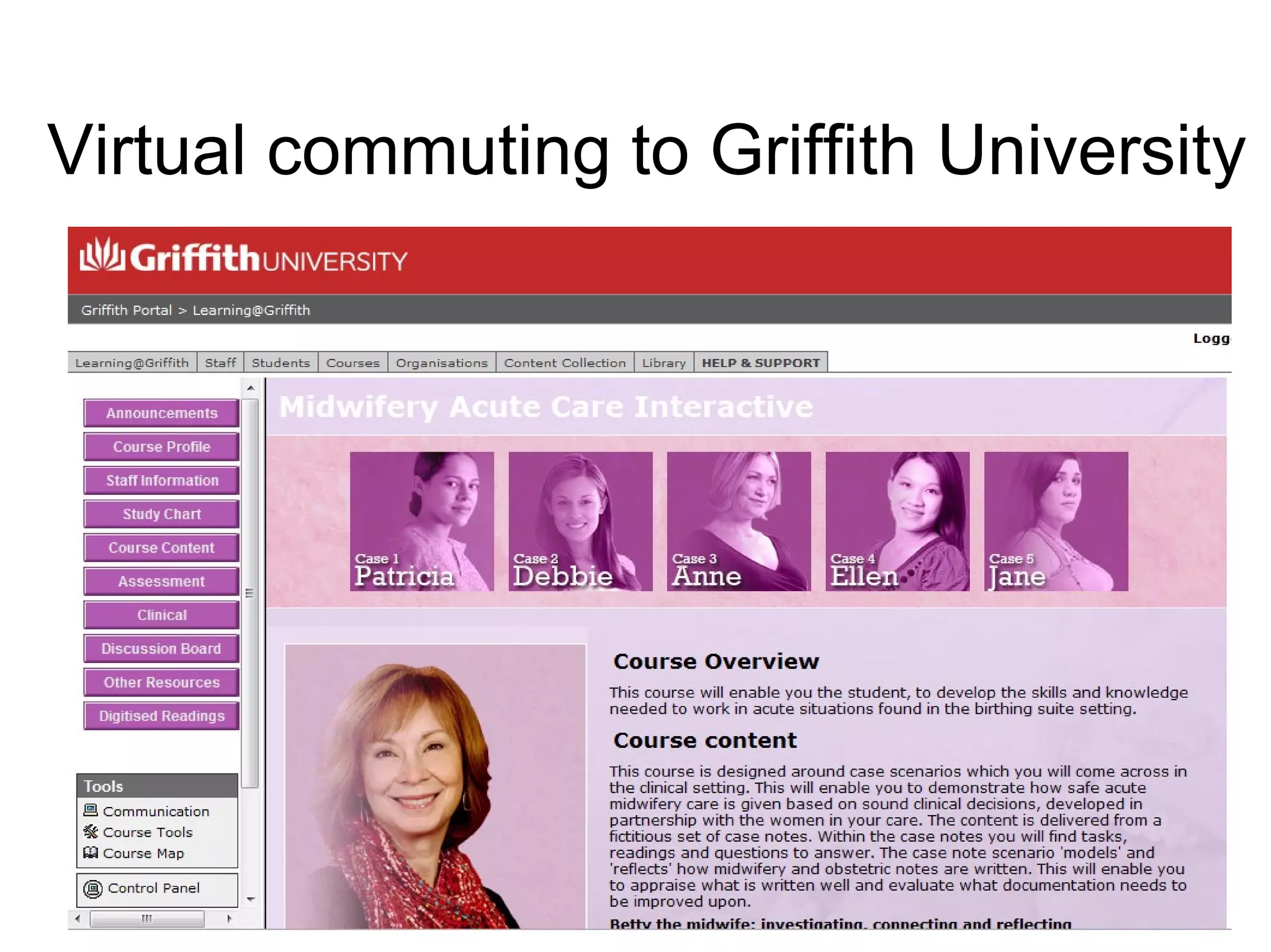 Virtual commuting to Griffith University 