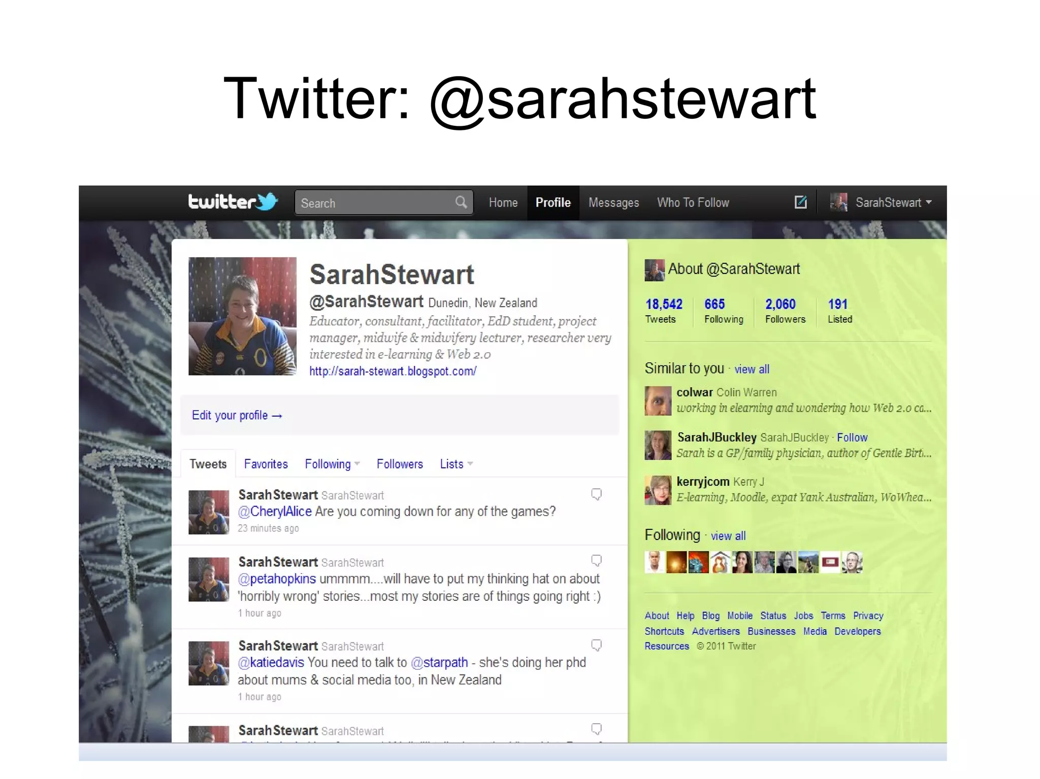 Twitter: @sarahstewart 