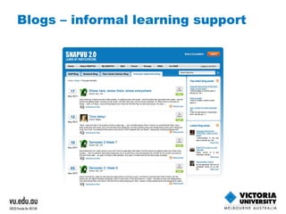 Blogs – informal learning support 