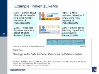 Example: PatientsLikeMe 
