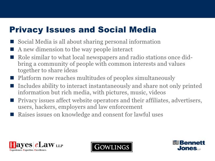 Social Media And Privacy October 9 2009