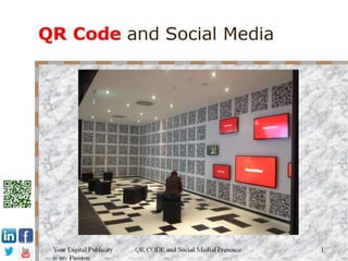 Social media and QR Code promo - Do not feel shy