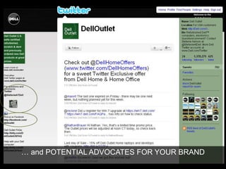 … and POTENTIAL ADVOCATES FOR YOUR BRAND
 