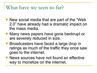 Social Media And The Future Of Journalism | PPT
