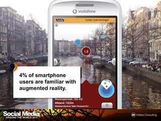 4% of smartphone
users are familiar with
augmented reality.




                          24
 