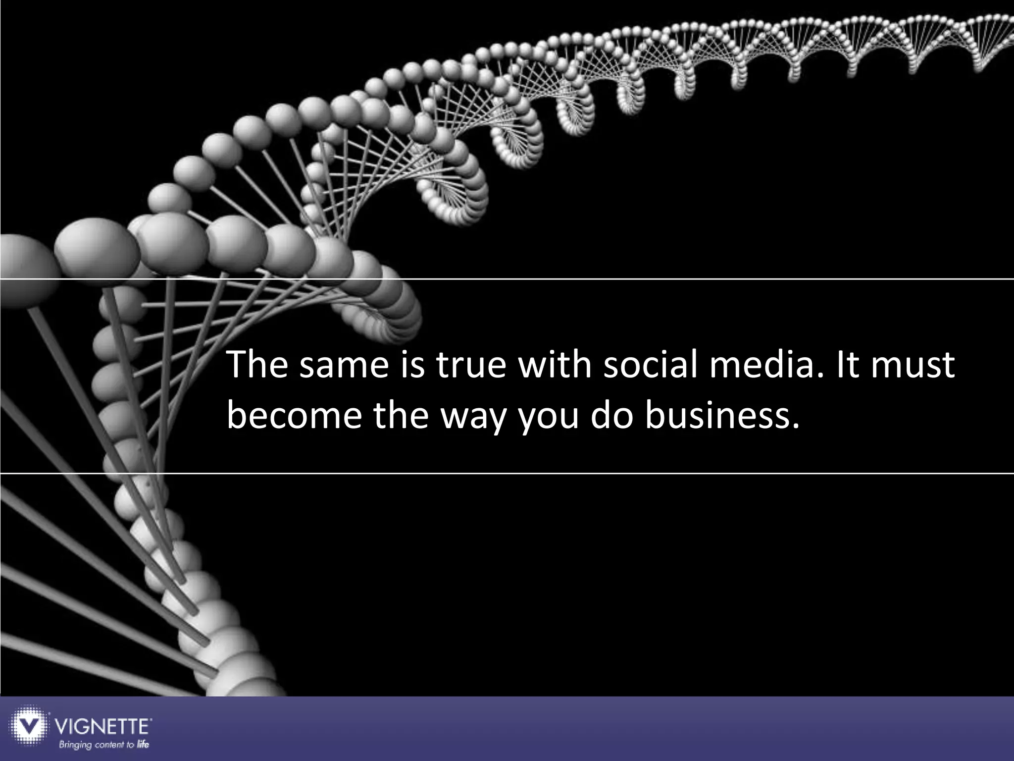 Make social media a capability not a campaign: