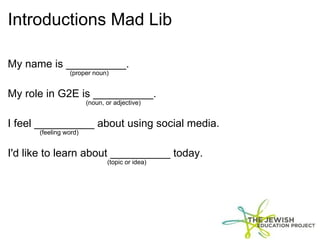 Introductions Mad Lib ,[object Object],[object Object],[object Object],[object Object],[object Object],[object Object],[object Object],[object Object]