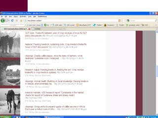 Introducing Social Media at ILRI