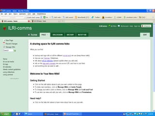 Introducing Social Media at ILRI