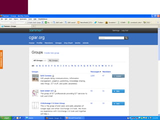 Introducing Social Media at ILRI