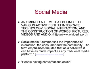 Introducing Social Media at ILRI